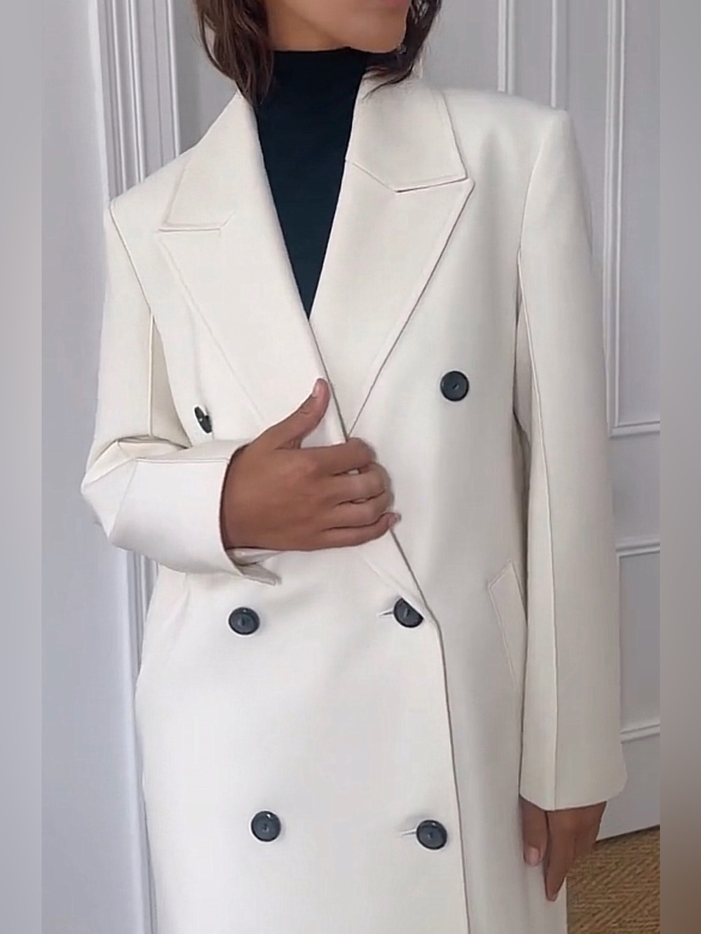 Rohe white wool coat - Picture 3 of 5
